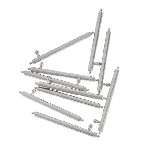 Gazechimp 22mm Quick Release Federstege Edelstahl Uhrenstifte Spring Bar Silber - 4
