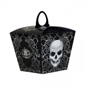 6 Totenkopf-Pappschachteln