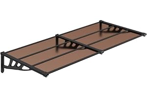 vidaXL Entrétak svart 152,5x90 cm polykarbonat