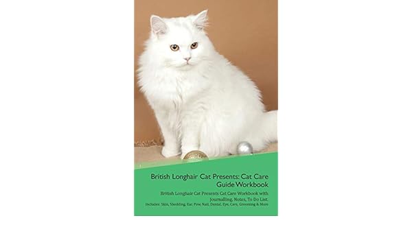 Buy British Longhair Cat Presents Cat Care Guide Workbook British