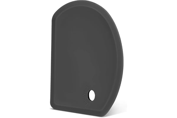 Corne Patisserie Silicone Flexible, Grand (15.2×10.9CM) Coupe-pâte à Pâtisserie Polyvalent Antiadhésif Coupe Pate de Qualité Alimentaire pour la Cuisson du Pain Faisant la Pizza (Gris foncé, 1)