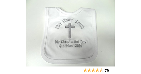 personalised christening bib