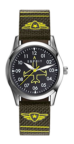 Esprit Jungen Analog Quarz Smart Watch Armbanduhr mit Nylon Armband ES906514002