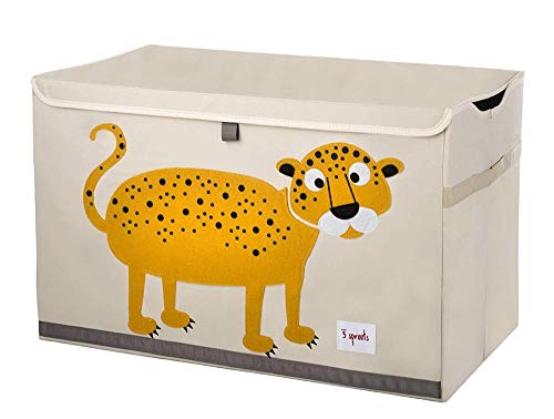 3 Sprouts Leopardo - Arcón juguetes, unisex