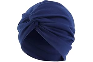 DJC BOUTIQUE Chemo Headwear Headwrap Scarf Beanie Hat Women Stretch Knot Front Turban Olive Green