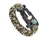 Produktbild ZENDY Paracord Seil Armband mit Zündstein rostfreiem Schaber und Pfeife und Kompass Multifunktions -Outdoor-Survival (2)
