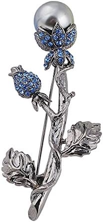 sticks jewelry Hot Sale Fashion Women Elegant Beaded Nice Jewelry Black Plated Simulated Pearl 'Tree' Brooch Wholesale