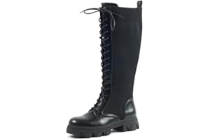GABYLOU Bottes mollets larges XL - Modele Margot, Black,