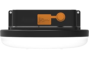 IODOO Linterna de Camping LED, 12000mAh Power Bank Recargable Lámpara Camping ,2500LM Foco para Tienda, Magnético fuerte 4 * N42 actualizado con conector expandible 1/4 Luz de Camping para Pesca,Senderismo