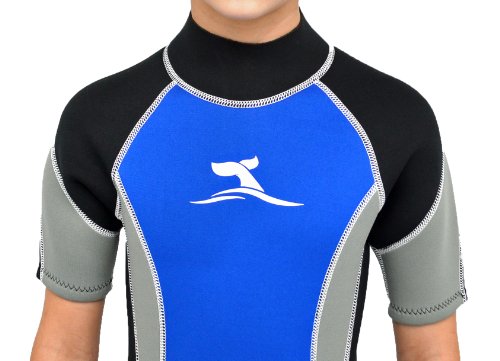 Kinder Neopren Shorty 3 mm Neoprenanzug Surfanzug Bade Anzug Größe frei wählbar von 104 bis 176 - 8