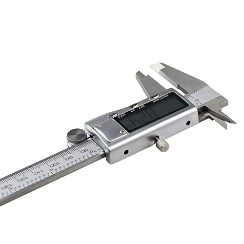 QMQ Hochpräzise Wassergeschützter Messschieber aus Edelstahl zu messende Länge 150mm (6”) mit Digitalanzeige - 4