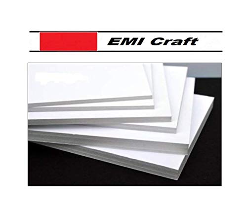 Emi Craft Pack Of 4 White Classic 35 Mm Foam Boards A3 Size Made In France - 