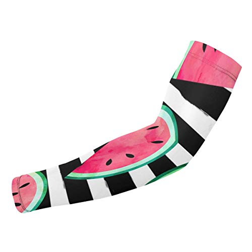 Aidia Fruity - Mangas elásticas Transpirables para el Brazo, 98% de protección Solar, Mangas de compresión para Evitar Lesiones de Baloncesto para Exteriores