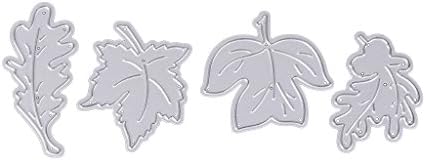 Logres Leaves Leaf Cutting Dies Stamps Embossing Stencil Scrapbooking DIY Craft Decor