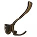 Produktbild Wand Haken Garderobe aus patiniertem Messing universeller Handtuch Halter Antik