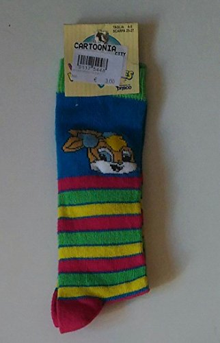 Disney Bugs Bunny Socks Lola Sky Blue Number 19/21