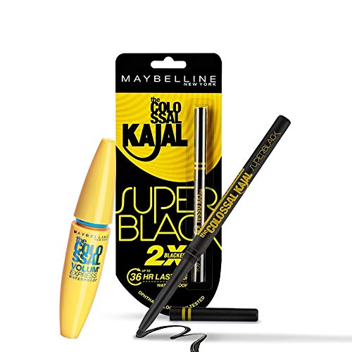 Maybelline Hypercurl Mascara + Super Black Kajal