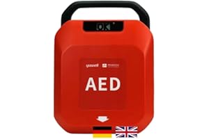 MEDX5 Primedic HeartSave YA Desfibrilador de primeros auxilios para aficionados y profesionales con descarga automática, 8 años de garantía del fabricante, Idioma: Inglés/Alemán