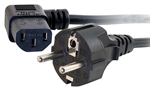 CABLES TO GO - Cable de alimentación Universal (con ángulo de 90º, 2 m)