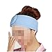 SelfTek Wash Face Headband Spa Bathing Make Up Cosmetic Elastic Adjustable Hair Band Blue