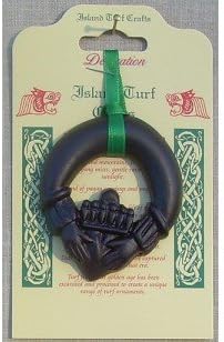 irish turf Claddagh (Hanging Decoration)