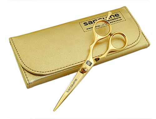 Professional Golden Hairdressing Scissors 5.5" (14 cm) + Matching Presentation Case