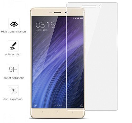Tumundosmartphone Protector de Pantalla Cristal Templado para XIAOMI REDMI 4 4 Pro Vidrio