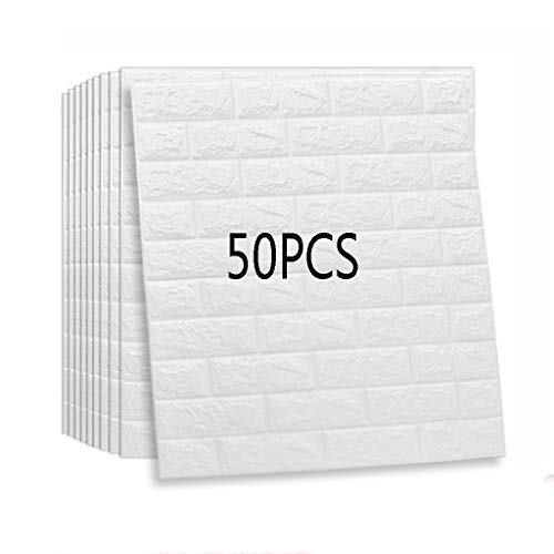 Papel Tapiz Autoadhesivo 3D, Papel Pintado Pegatinas De Desmontaje, Papel Tapiz De Ladrillo Antiguo Ladrillo De PE PE 3D Pegatinas De Pared Bricolaje Papel Tapiz Autoadhesivo (50 Paquetes)