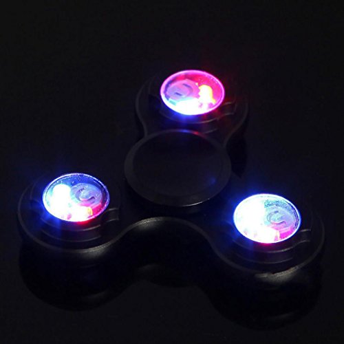 Sansee Hand Spinner Fidget Toys Aluminium Ceramic Finger Ball Focus Toys For Kid (Black)