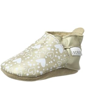 Bobux Baby Mädchen Herzdruck Gold Slipper