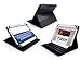 Produktbild Tuff-Luv Slim Stand Kunstleder Schutzhülle Cover mit Sleep Funktion für 25,4 cm Samsung Galaxy Tab 3 – Carbon Schwarz