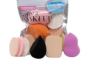 Makeup 6 in 1 Cotton Pad Applicator Foundation Makeup Blender Powder Buff Sponge Cosmetic Puff Womens & Girls Cosmetic Makeup Beauty (Pack of 1)