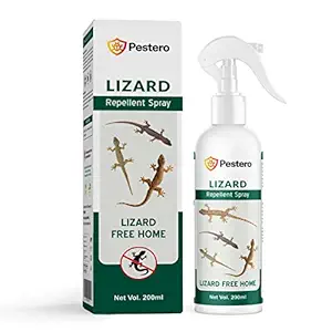 PESTERO Organic Lizard Repellent Spray Made With Plants Oil | Irritant-Free, Chemical-Free | Baby-Safe, Skin-Safe Plant-Safe | Lizard Killer For Home | Insect Repellent | Insect Killer (Powerful)