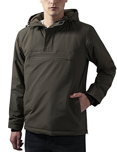 Urban Classics Herren-Jacke mit Kapuze - berziehjacke aus Nylon mit Brusttasche Urban Classics Herren-Jacke mit Kapuze - berziehjacke aus Nylon mit Brusttasche