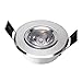 Produktbild Modernes Set Compact Universal Feste Isolierung Abdeckbare Fire Rated LED Downlights - Polierte Chrome Light Fitting Chrome Ausschnitt 42-45mm ( Color : White light )