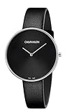 Calvin Klein Damen Analog Quarz Uhr mit Leder Armband K8Y231C1