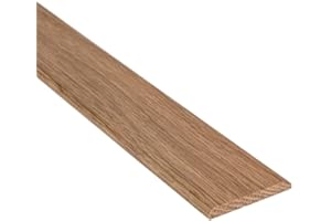 UNIVERSAL MOUDLINGS Solid Oak Flat Threshold Moulding, Door Bar, Cover Strip Oiled Finish 900mm x 45mm