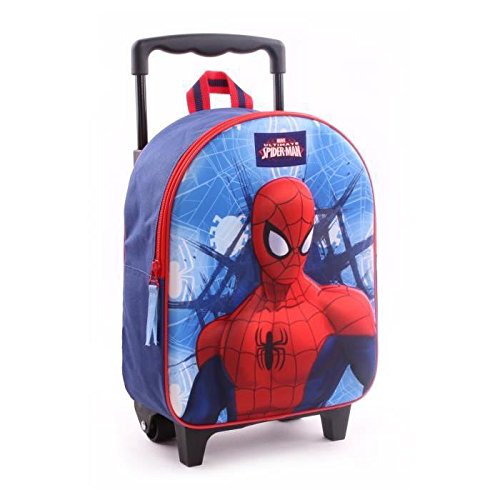 Preisvergleich Produktbild Spiderman Rucksacktrolley Trolley Rucksack Koffer Kinderkoffer 33x25x10 cm