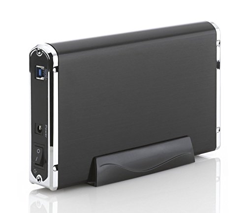 XeReon 3,5″ Externes Gehäuse USB 3.0 für Festplatten Schwarz Hochwertiges Aluminium Festplattengehäuse (Festplattengehäuse 3;5″ USB 3.0 / schwarz) - 6