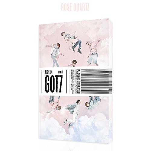 Preisvergleich Produktbild GOT7 KPOP FLIGHT LOG Album : DEPARTURE [Rose Quartz Version] Mini 5th CD + Fotobuch + Fotokarte + Foto Ticket + Departure Karte + Geschenk (4 Fotokarte Set)