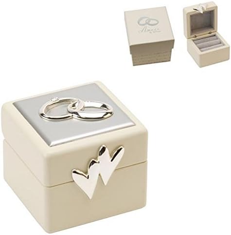 Ringbox for weddings with Silver-Plated Elements
