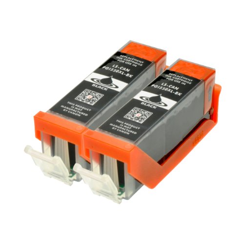 2 Druckerpatronen für Canon PGI-550BK XL IP-7250 8750 IX-6850 MG-5450 5550 6350 6450 7150 MX-725 925