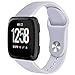 Price comparison product image ToLuLu For Fitbit Versa/Blaze Smart Watch!Candy Color Large/Small Soft TPU Wristband Bracelet For Fitbit Versa/Blaze Smart Soft Silicone Wrist Band Strap Bracelet -Grey -Small
