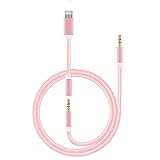 Mit dem Auto-Aux-Kabel für das iPhone können Sie Musik von Ihrem iPhone auf Ihrem 3,5-mm-Audiogerät wiedergeben: Mit diesem Auto-Aux-Kabel für das iPhone X können Sie Audio von Ihrem iPhone 7/7 plus, 6 / 6s / plus auf Ihrem Autoradio wiedergeben. Kopfhörer, Hi-Fi, Stereoanlage, Bluetooth-Lautsprecher mit 3,5-mm-AUX-Anschlüssen. Verwenden Sie Ihren Stereo-Kopfhörer und Ihr 3,5-mm-Gerät weiterhin frei. Es unterstützt iOS 11 oder höher. Es liest Daten schnell und gibt Ihnen reinen und klaren Klang