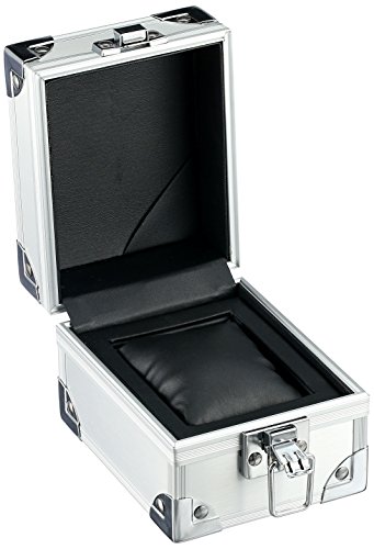 TW Steel Canteen Unisex Quartz Watch with Black Dial Chronograph Display and Silver Stainless Steel Bracelet CB7