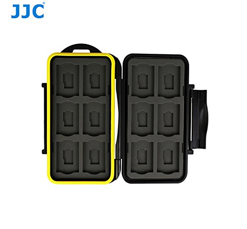 JJC Multi Memory Card Case MC-SDMSD24 Speicherkarten Schutzbox für 12 Stück SDHC und 12 Stück MicroSD Cards – extreme Wasserdicht und Stoßfest Box Safe Tasche Etui Aufbewahrungsbox Hülle - 7