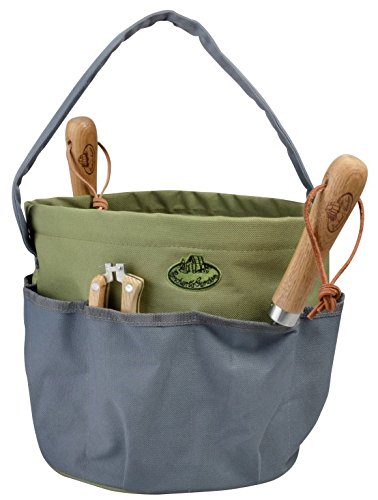 Esschert Design Gartengerätetasche rund , grau, 28 x 28 x 26, GT89