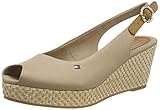 Saison: Frühling/Sommer Tommy Hilfiger Damen Iconic ELBA Basic Sling Back Slingback Sandalen, Grau (Cobblestone 068), 40 EU