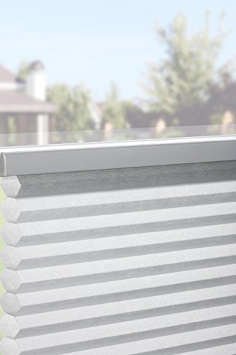 mydeco® 75×130 cm [BxH] in weiß – Waben- Plissee Jalousie ohne bohren, Rollo für innen incl. Klemmträger (Klemmfix) – Sonnenschutz, Sichtschutz für Fenster - 3
