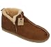 Produktbild Herren Stiefel-stil Lammfell Pantoffel Mit Antikleder Verzierung - Schafffell, Kastanienbraun, EU 43